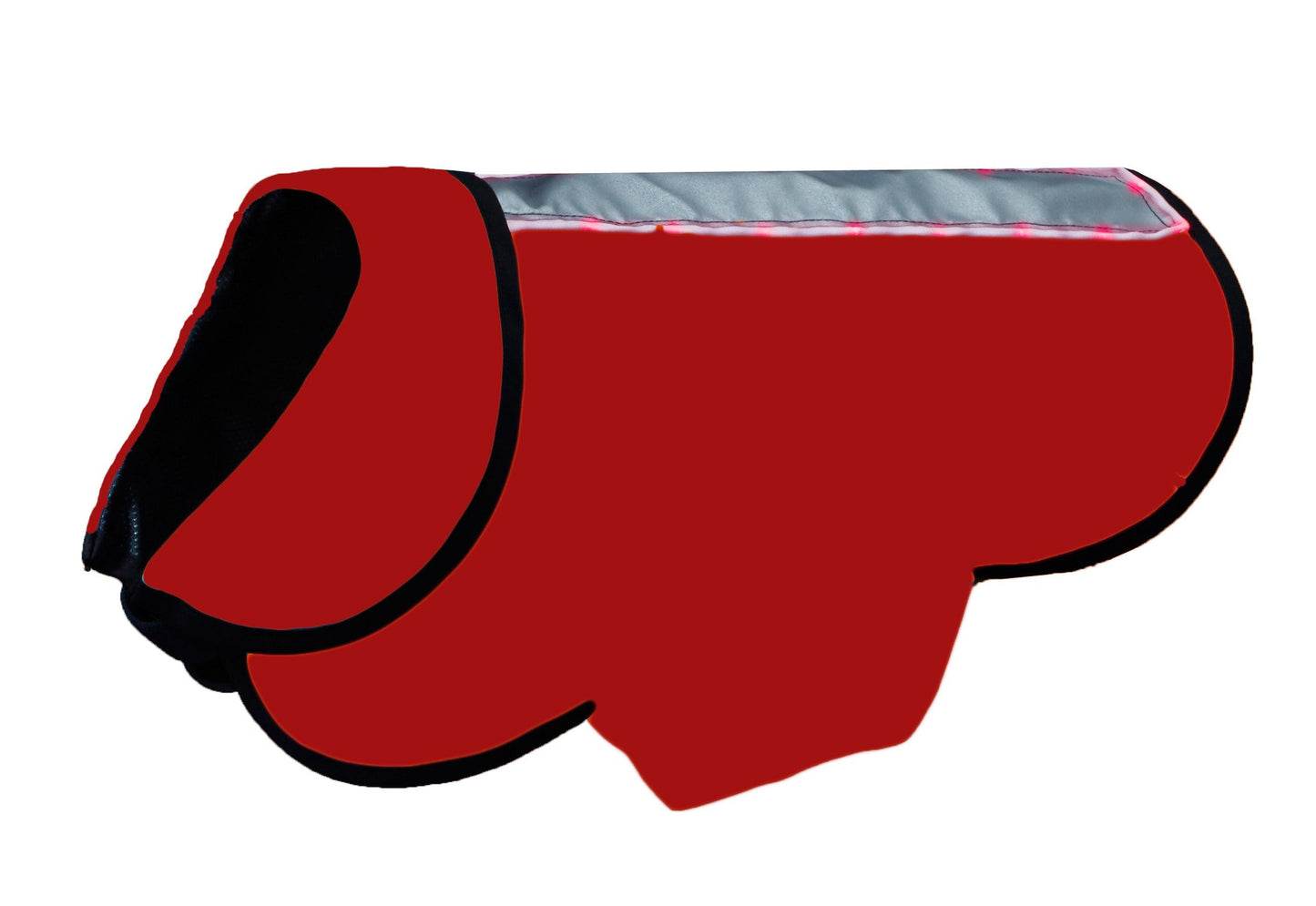 This red reflective pet jacket ensures visibility and safety during night walks. Lightweight and weather-resistant, it’s designed for comfort while keeping your pet warm and easy to spot in low light.