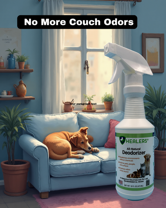 Healers PetCare All-Natural Home Deodorizer Spray | Pet Odor Eliminator