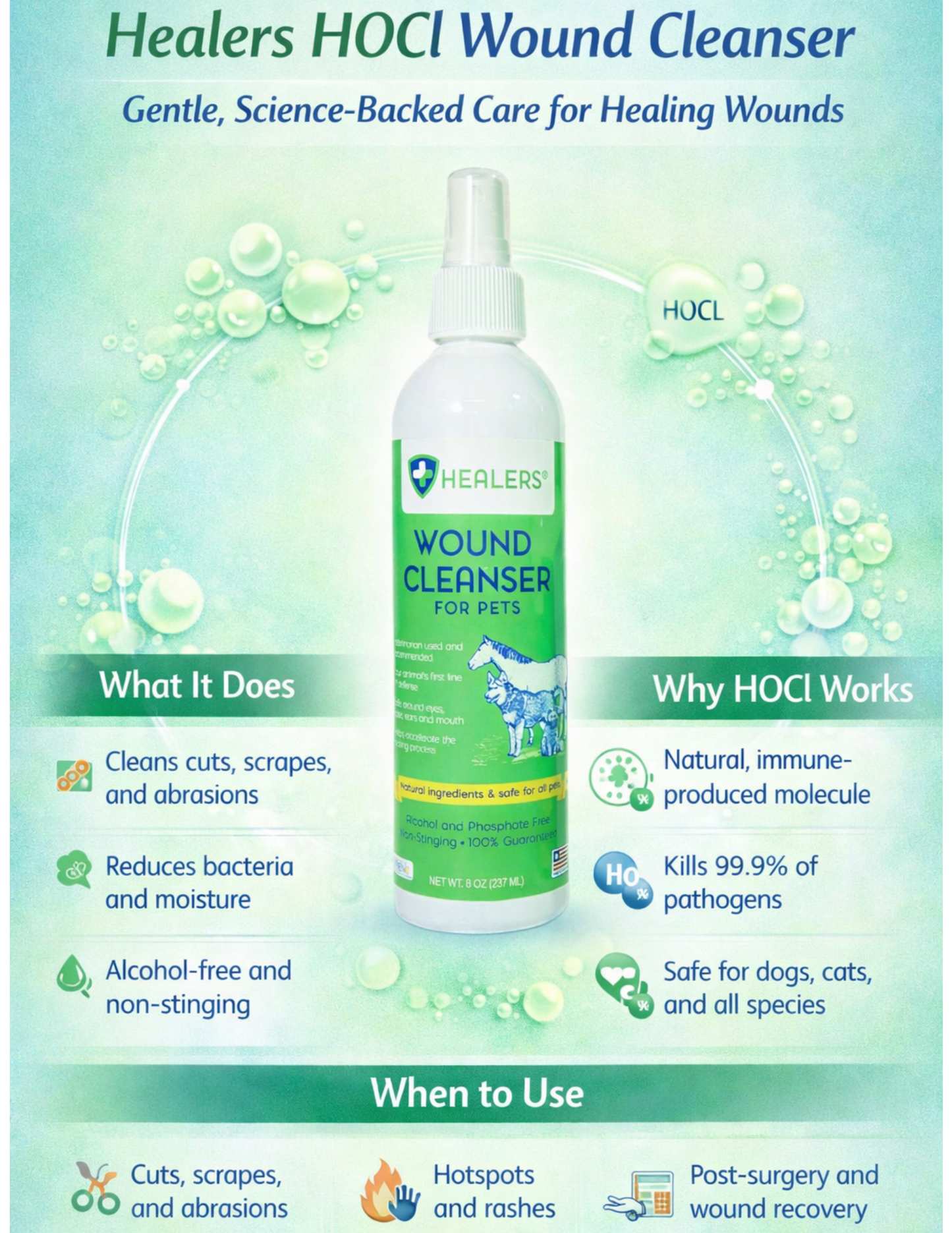 Healers HOCl Wound Care Cleanser