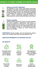 Natural Wound Cleanser and Skin Rejuvenation Combo