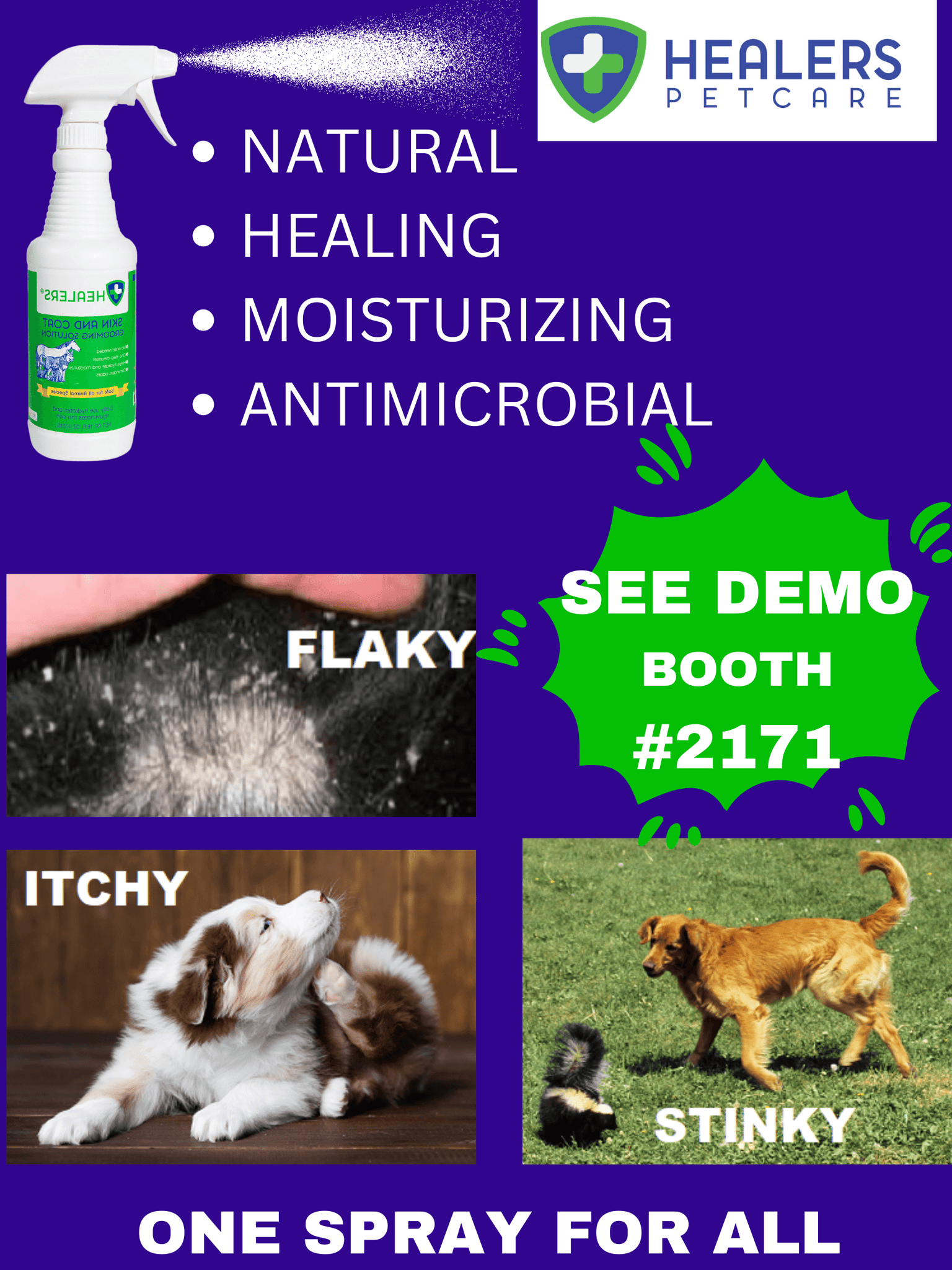 Healers Skin Coat Grooming Solution