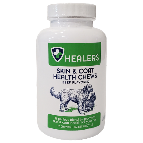 Healers Skin and Coat Health Chews - Beef Flavored