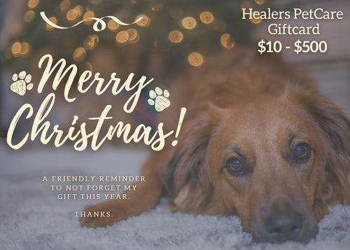 Healers PetCare Holiday Gift Card