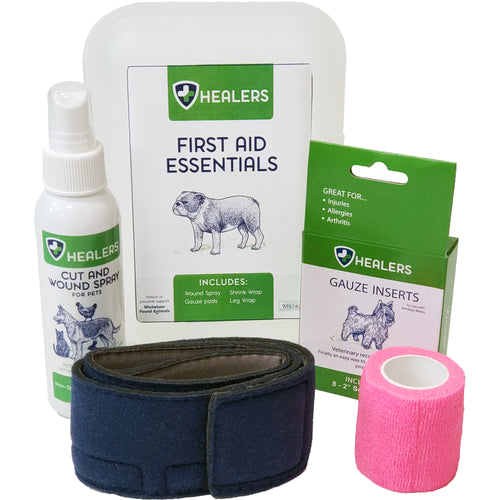 Image of the Healer's Pet Care First Aid Essentials Kit.